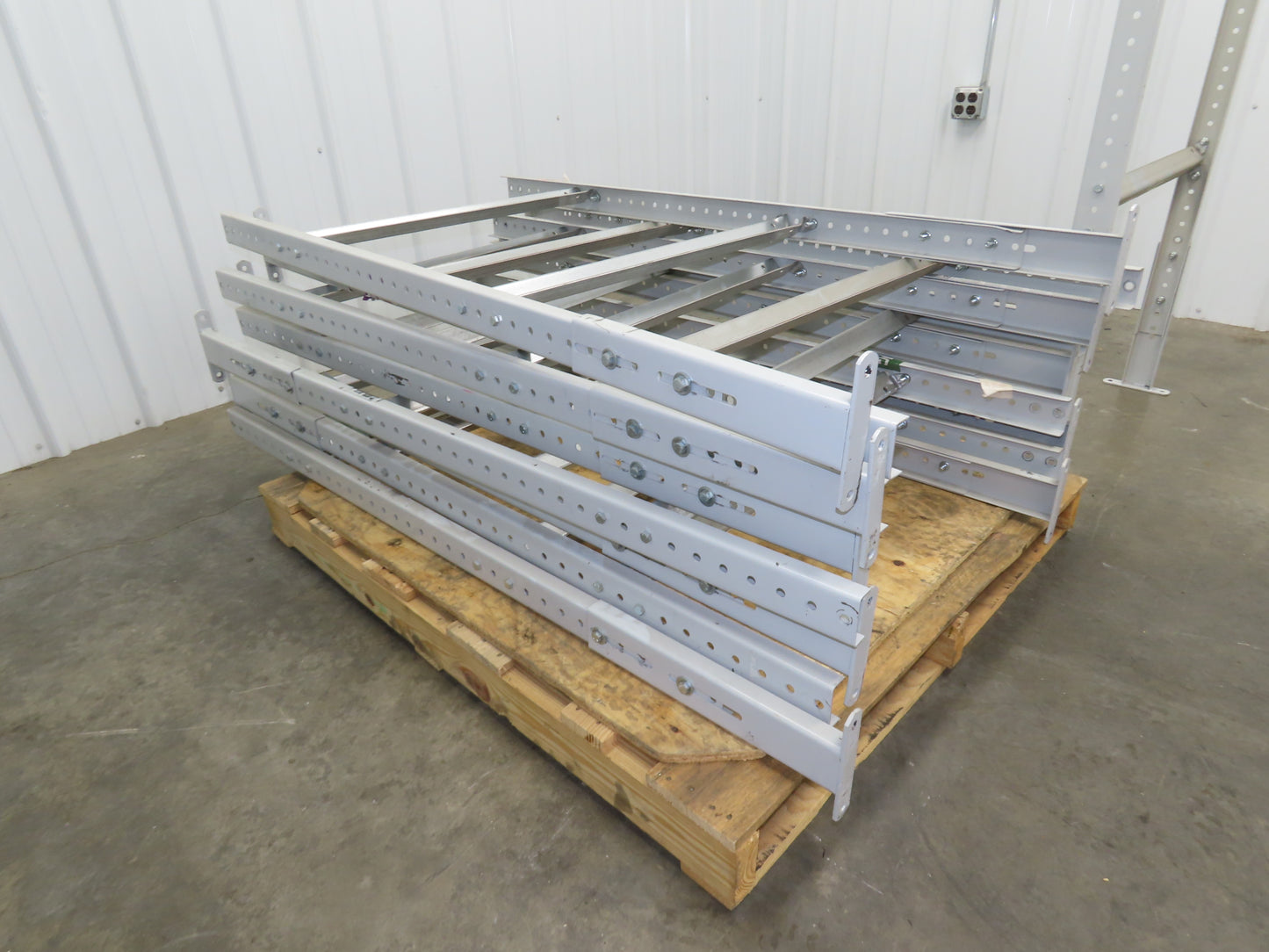 30"W Conveyor Leg Floor Support 54-5/8"-62-5/8"H  Lot of 10  White