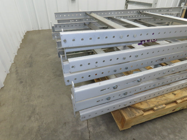 30"W Conveyor Leg Floor Support 54-5/8"-62-5/8"H  Lot of 10  White