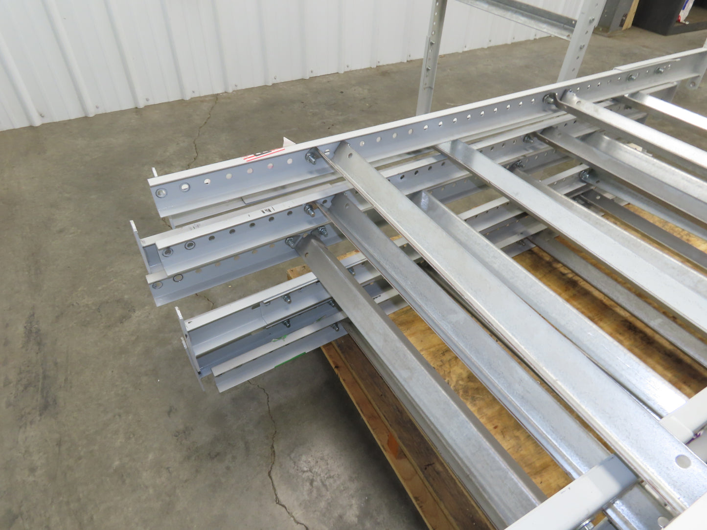 30"W Conveyor Leg Floor Support 54-5/8"-62-5/8"H  Lot of 10  White