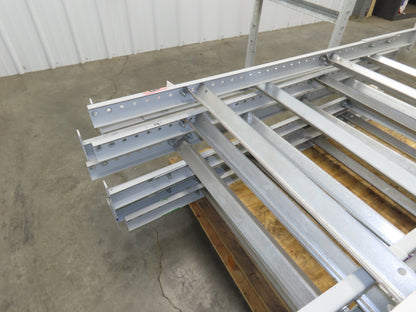 30"W Conveyor Leg Floor Support 54-5/8"-62-5/8"H  Lot of 10  White