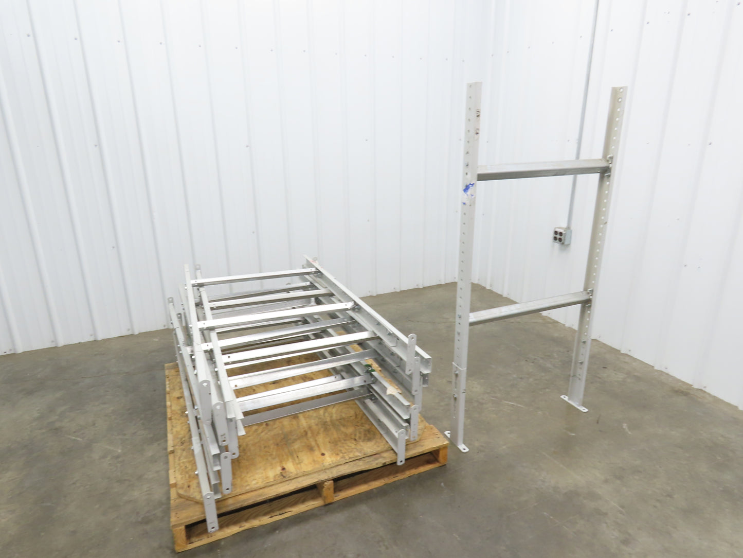 30"W Conveyor Leg Floor Support 54-5/8"-62-5/8"H  Lot of 10  White