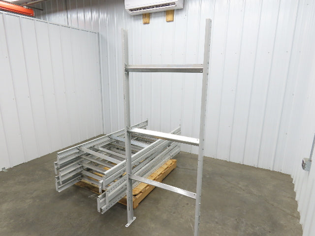 30"W Conveyor Leg Floor Support 66-5/8"-76-5/8"H  Lot of 10  White