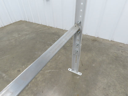 30"W Conveyor Leg Floor Support 66-5/8"-76-5/8"H  Lot of 10  White