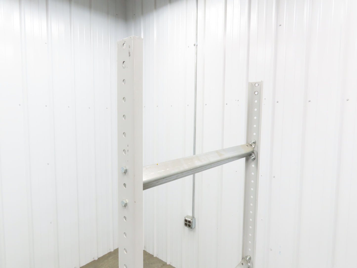 30"W Conveyor Leg Floor Support 66-5/8"-76-5/8"H  Lot of 10  White