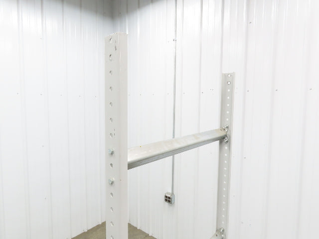 30"W Conveyor Leg Floor Support 66-5/8"-76-5/8"H  Lot of 10  White