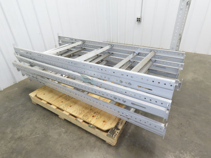 30"W Conveyor Leg Floor Support 66-5/8"-76-5/8"H  Lot of 10  White