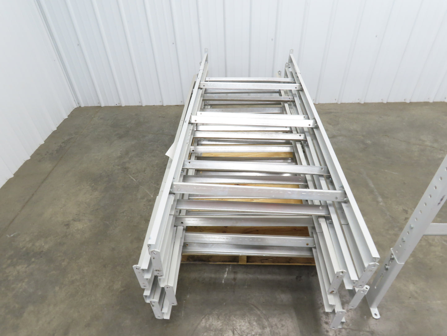 30"W Conveyor Leg Floor Support 66-5/8"-76-5/8"H  Lot of 10  White