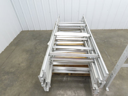 30"W Conveyor Leg Floor Support 66-5/8"-76-5/8"H  Lot of 10  White