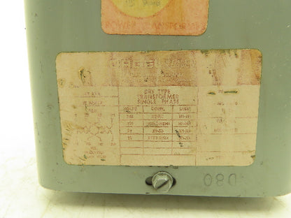 Sorgel 500SV43B Transformer 1PH 500VA 240/480V Pri 12/24V Sec