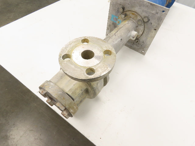 Sanwa VM 25 Stainless Centrifugal Pump 1" Flanged 2Hp 460V 13 GPM Ext Shaft