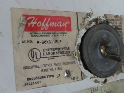 Hoffman Freestanding Electrical Enclosure 60x61x18" 100A Fused Disconnect