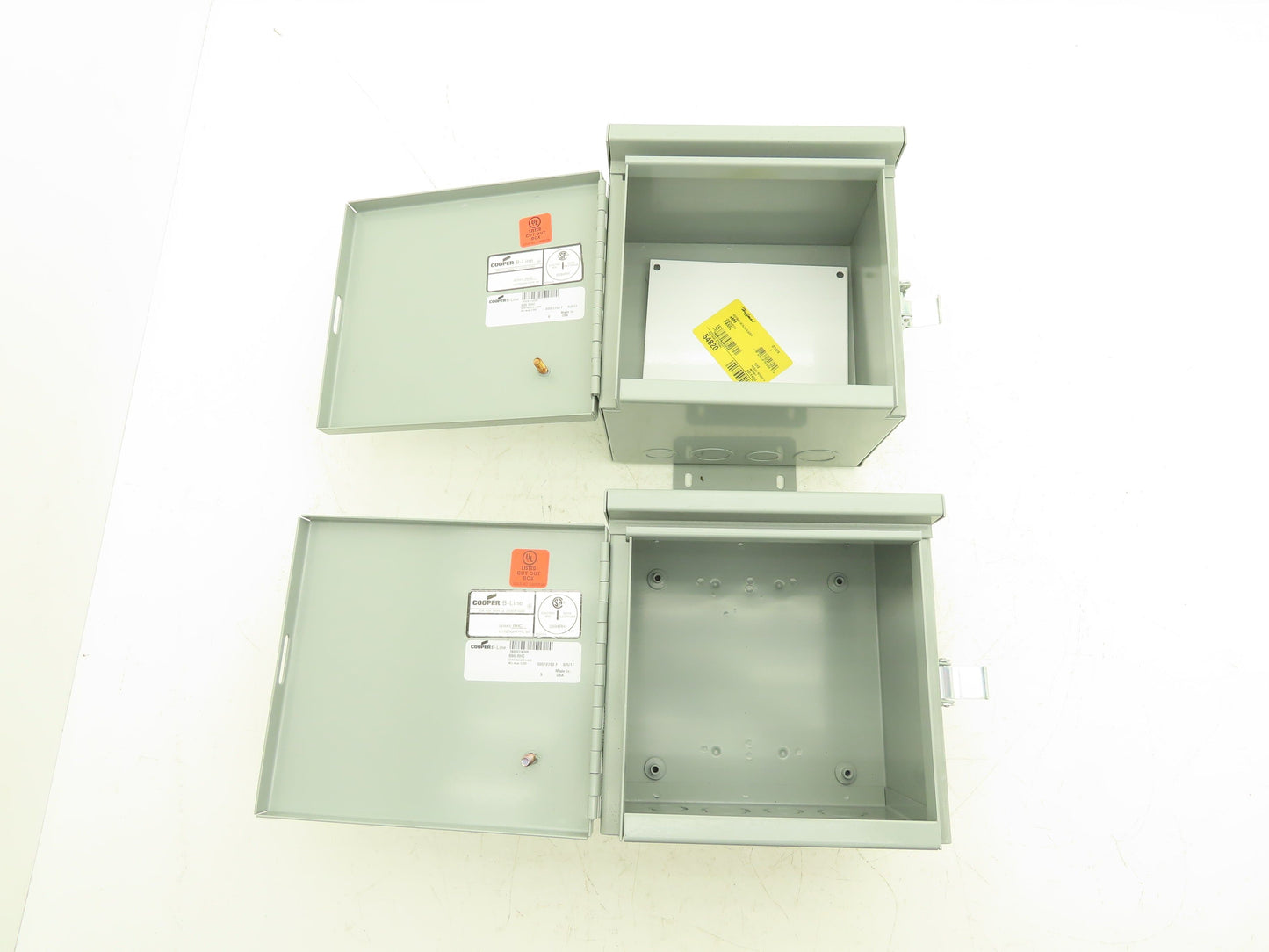 Cooper 886 RHC B-Line Electrical Enclosure 8x8x6" NEMA Type 3R Lot of 2
