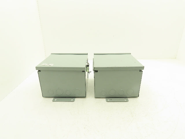 Cooper 886 RHC B-Line Electrical Enclosure 8x8x6" NEMA Type 3R Lot of 2
