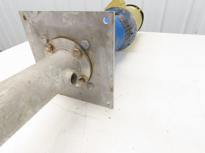 Sanwa VM 25 Stainless Centrifugal Pump 1" Flanged 2Hp 460V 13 GPM Ext Shaft