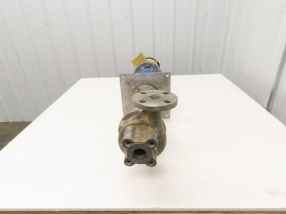 Sanwa VM 25 Stainless Centrifugal Pump 1" Flanged 2Hp 460V 13 GPM Ext Shaft