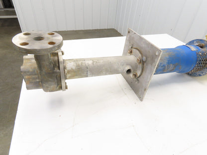 Sanwa VM 25 Stainless Centrifugal Pump 1" Flanged 2Hp 460V 13 GPM Ext Shaft