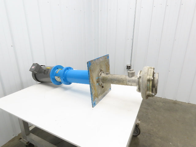 Sanwa Type VM Stainless Centrifugal Pump 1.5x2" Flanged 5Hp 3450 RPM 460V 3PH