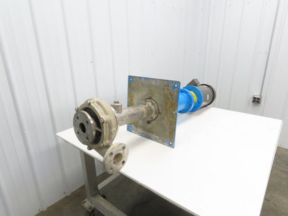 Sanwa Type VM Stainless Centrifugal Pump 1.5x2" Flanged 5Hp 3450 RPM 460V 3PH