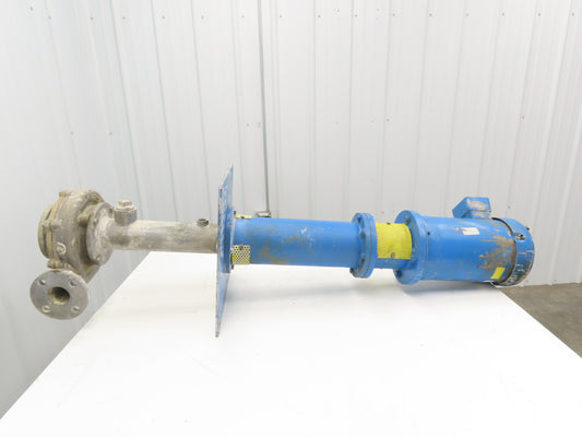 Sanwa Type VM Stainless Centrifugal Pump 1.5x2" Flanged 5Hp 3450 RPM 460V 3PH