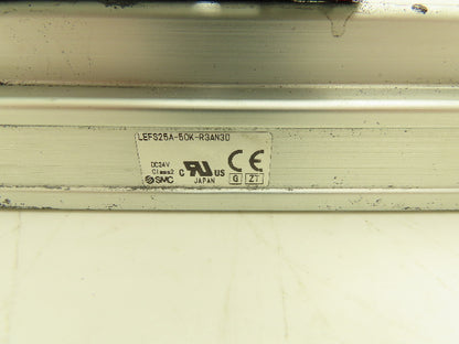 SMC LEFS25A-50K-R3AN3D Electric Actuator Slide Ball Screw Drive 50mm Stroke 24V