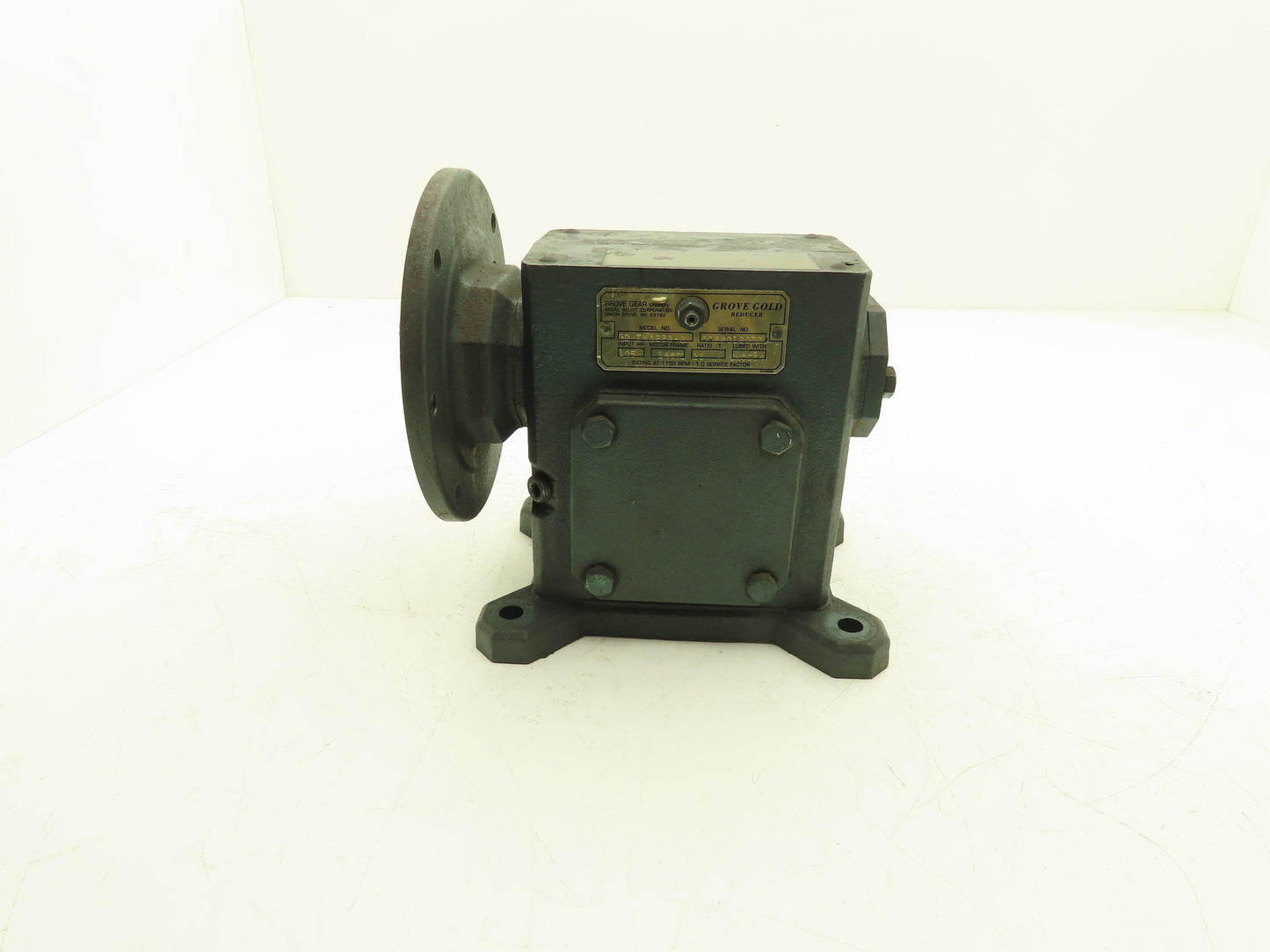 Grove Gear TMQ220-2 Gold Reducer 20:1 Gearbox 88 RPM 1Hp 140TC LH Output