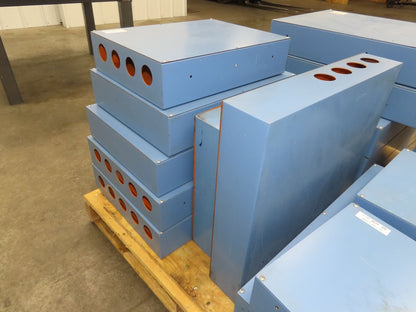 NEMA 1 Electrical Enclosure Control Panel 100mm Depth 700x450mm Lot of 22