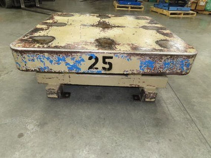 Heavy Duty Pallet Turntable 48x48" Top 19" High 1/4" Steel Plate 2500lbs