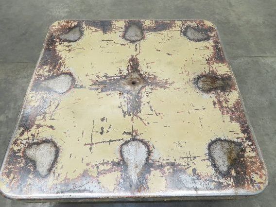 Heavy Duty Pallet Turntable 48x48" Top 19" High 1/4" Steel Plate 2500lbs