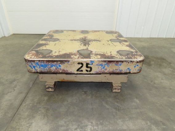 Heavy Duty Pallet Turntable 48x48" Top 19" High 1/4" Steel Plate 2500lbs