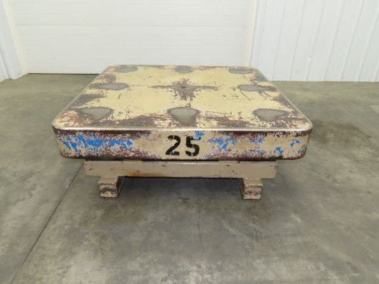 Heavy Duty Pallet Turntable 48x48" Top 19" High 1/4" Steel Plate 2500lbs