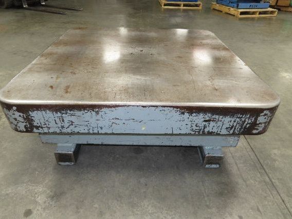 Heavy Duty Pallet Turntable 48x48" Top 18" High 1/4" Steel Plate 2500lbs