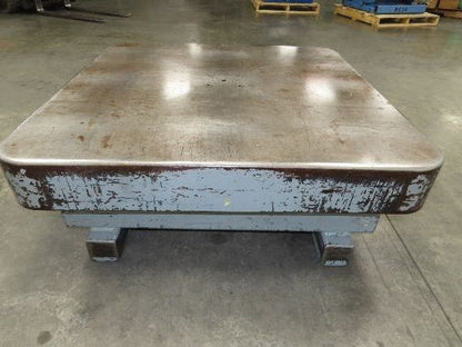 Heavy Duty Pallet Turntable 48x48" Top 18" High 1/4" Steel Plate 2500lbs