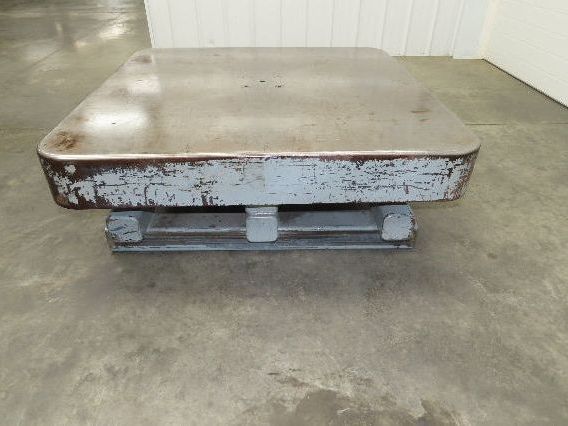 Heavy Duty Pallet Turntable 48x48" Top 18" High 1/4" Steel Plate 2500lbs