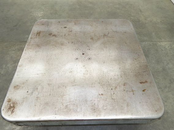 Heavy Duty Pallet Turntable 48x48" Top 18" High 1/4" Steel Plate 2500lbs