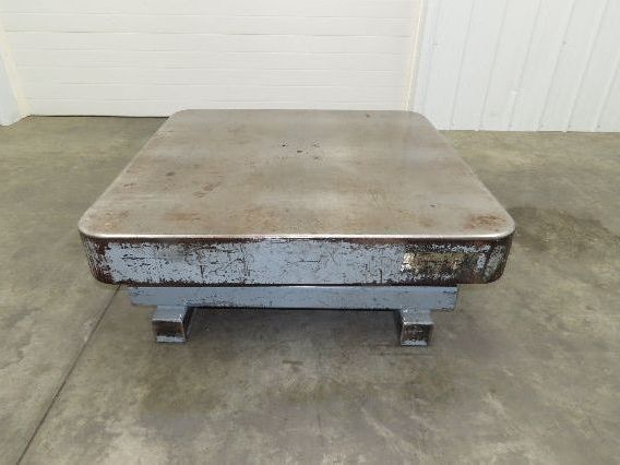 Heavy Duty Pallet Turntable 48x48" Top 18" High 1/4" Steel Plate 2500lbs