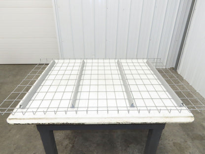 New Pallet Rack Wire Deck 36x58" Waterfall 4 Step Channel Racking 2500lb Mesh