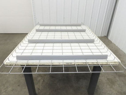 New Pallet Rack Wire Deck 36x58" Waterfall 4 Step Channel Racking 2500lb Mesh