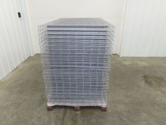 New Pallet Rack Wire Deck 36x58" Waterfall 4 Step Channel Racking 2500lb Mesh