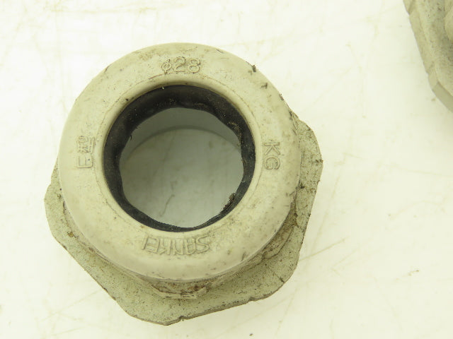 Sankei EMBG 24-7X6P-28 Electrical Cable Gland Cord Grip 28mm ID 1-1/4" Lot of 11