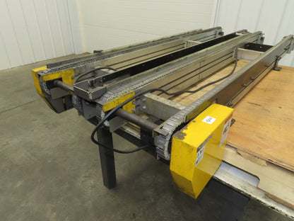 NKE CSB89A-PS-MD-222-1550-36-90W-3 Plastic Chain Conveyor 2-Row 24x66" 220V 3PH