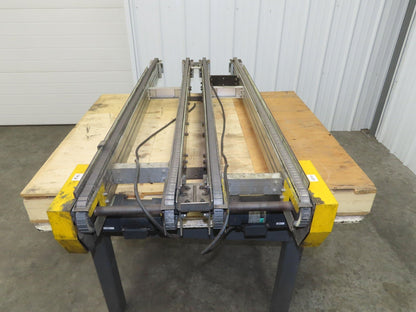 NKE CSB89A-PS-MD-222-1550-36-90W-3 Plastic Chain Conveyor 2-Row 24x66" 220V 3PH