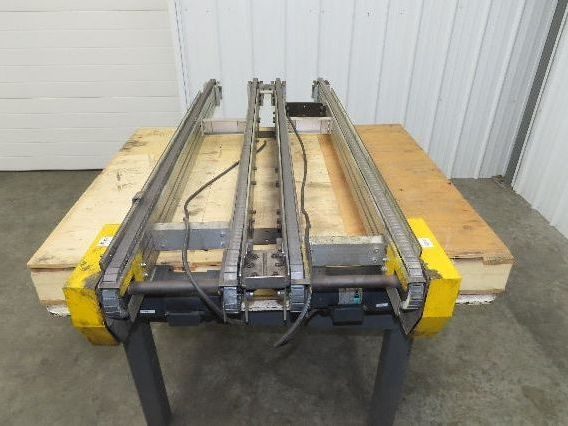 NKE CSB89A-PS-MD-222-1550-36-90W-3 Plastic Chain Conveyor 2-Row 24x66" 220V 3PH
