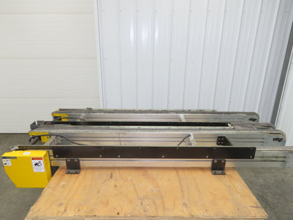 NKE CSB89A-PS-MD-222-1550-36-90W-3 Plastic Chain Conveyor 2-Row 24x66" 220V 3PH