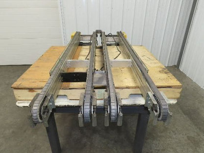 NKE CSB89A-PS-MD-222-1550-36-90W-3 Plastic Chain Conveyor 2-Row 24x66" 220V 3PH