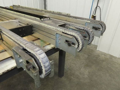 NKE CSB89A-PS-MD-222-1550-36-90W-3 Plastic Chain Conveyor 2-Row 24x66" 220V 3PH