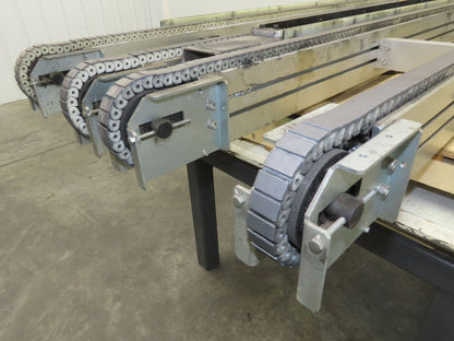 NKE CSB89A-PS-MD-222-1550-36-90W-3 Plastic Chain Conveyor 2-Row 24x66" 220V 3PH