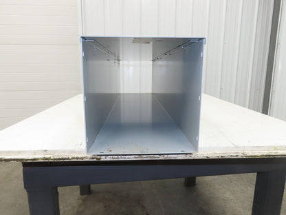 Hoffman F1010G48 Hinge Cover Wireway Straight Section 10x10x48" Trough