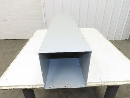 Hoffman F1010G48 Hinge Cover Wireway Straight Section 10x10x48" Trough