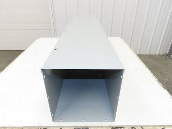 Hoffman F1010G48 Hinge Cover Wireway Straight Section 10x10x48" Trough