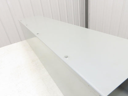 Hoffman F1010G48 Hinge Cover Wireway Straight Section 10x10x48" Trough